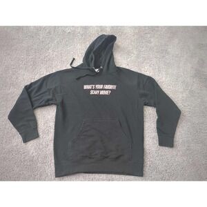 Scream Hoodie Mens Large Ghostface "Whats Your Favorite Scary Movie" Graphic